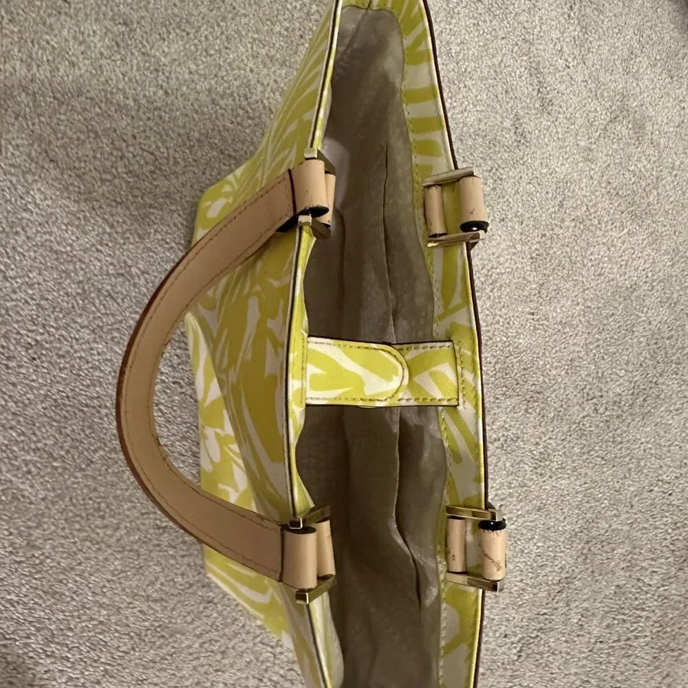 Kate Spade NewYork Yellow Grant Street Jules Grainy Vinyl Leather Tote - Picture 4 of 11